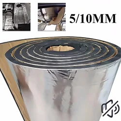 2000*500mm 5/10mm Car Sound Mat Proofing Deadener Heat Noise Insulation Deadening Mat Hood Closed Cell Foam Accessories
