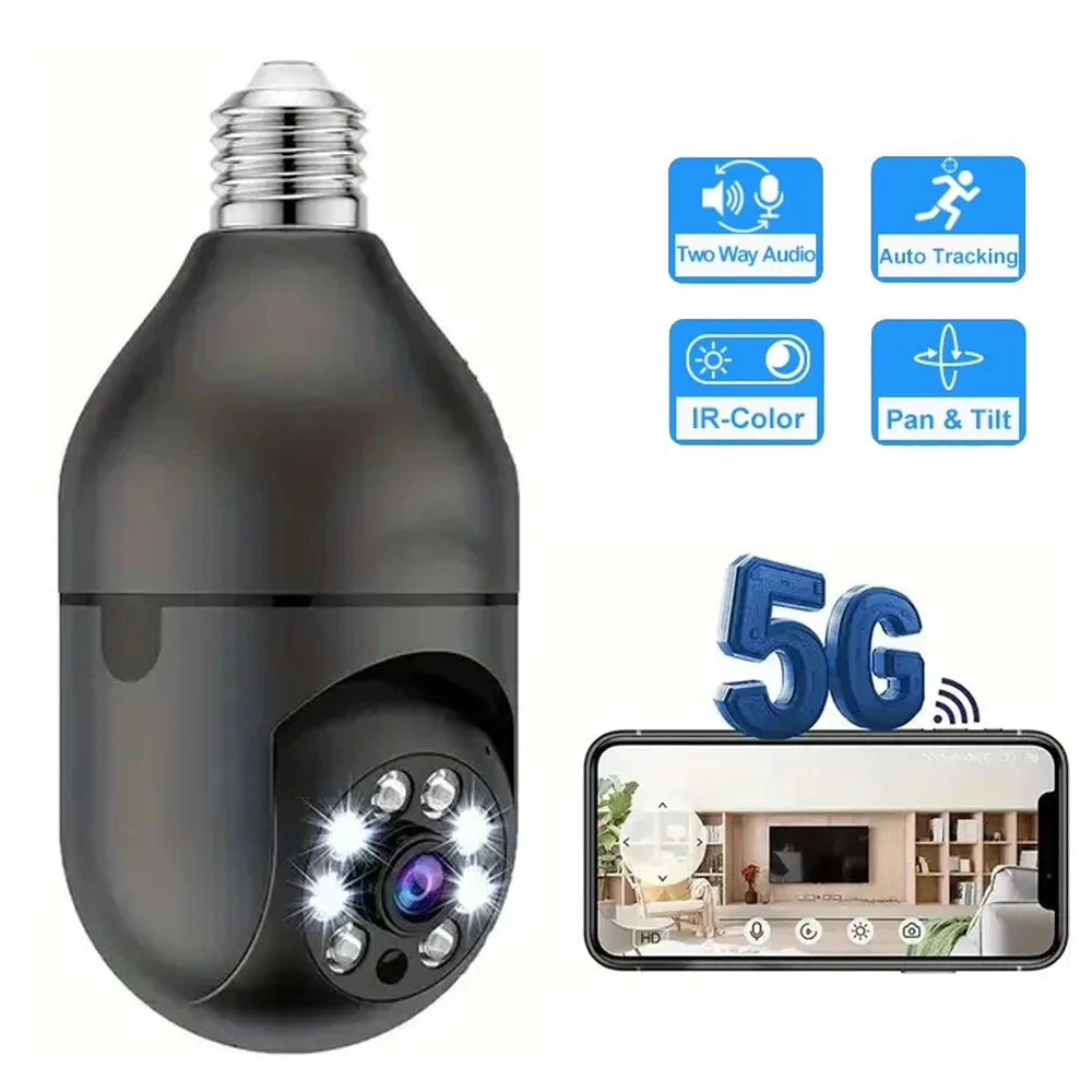 

YI IoT 4MP Bulb WiFi Camera E27 Wireless PTZ IP Camera 5G 2.4G Dual Band Color Night Vision Auto Tracking Indoor Home Security