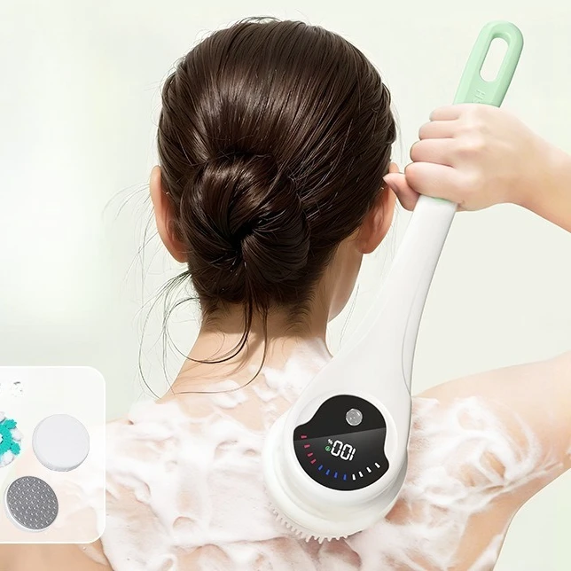 

Электрическая щетка для ванны, инструмент для чистки нескольких насадок, туалетные принадлежности, многофункциональный ручной бытовой скруббер для спины