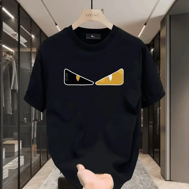 2025 New Hot High-end Trend T-shirt Men's and Women's Half-s