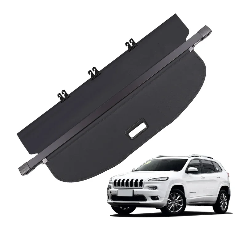 Retractable Waterproof Trunk Cargo Cover For Jeep Cherokee 2014-2017 Trunk Cargo Area Shade Cover