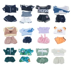 Doll Clothes for 20cm Idol Doll Outfit Accessories Cartoon Jumpsuit Pajamas Hoodie Overall for Super Star Dolls Toys Gift