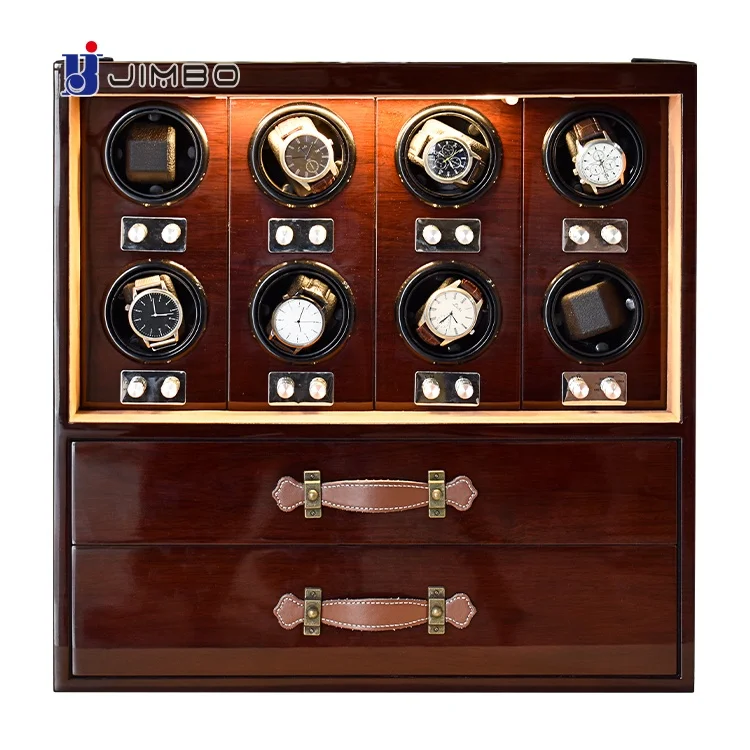 PU Leather Automatic Watch Winder, Luxury Jewelry