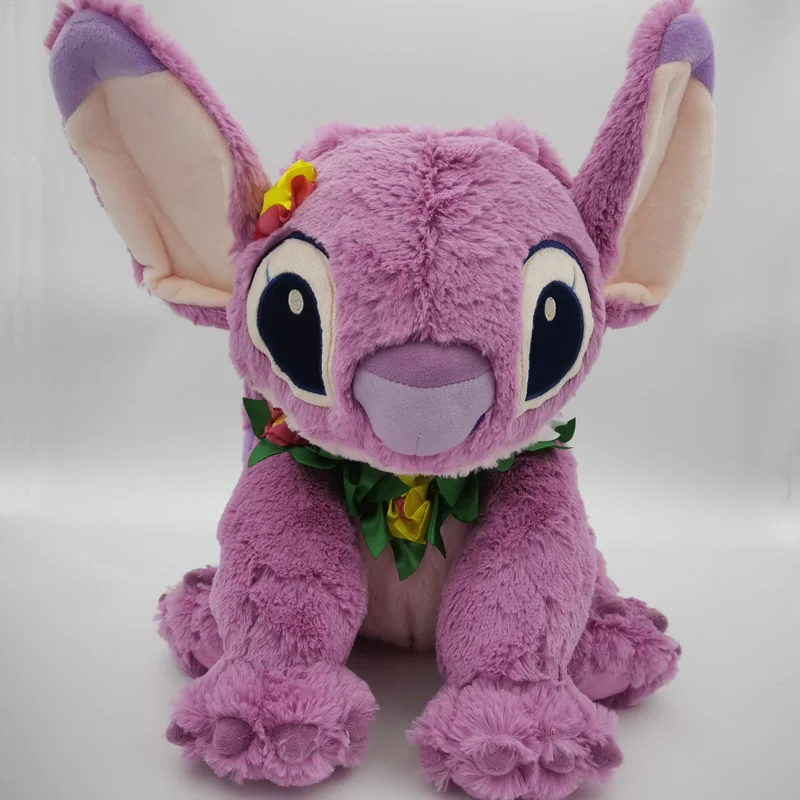

Cute Disney Lilo & Stitch Stitch Plush Doll With Flower Angel Plush Toy Cute Girl Doll Children'S Christmas Gift