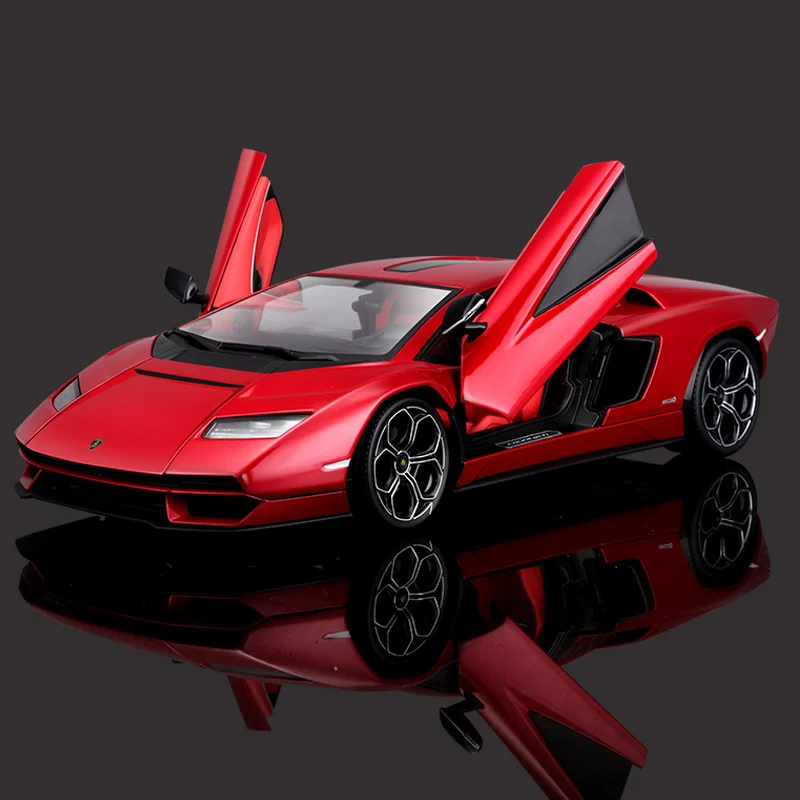 Maisto 1:18สีแดง Lamborghini Countach LPI 800-4อัลลอยด์โมเดลรถยนต์จำลองคอลเลกชันของขวัญของเล่นเด็กของขวัญวันเกิด