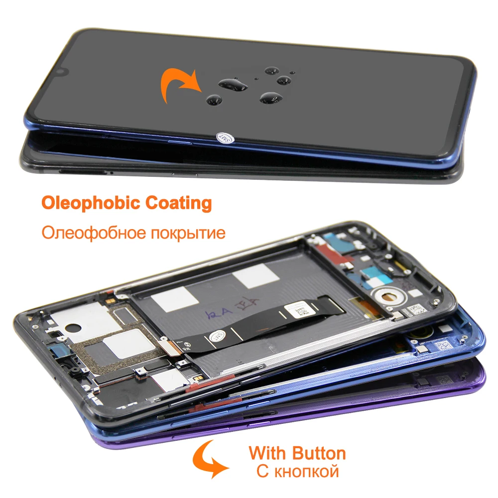 H&LYCYJ Vervangend LCD-scherm Voor Xiaomi Mi 9 TFT – M1902F1G, Inclusief Reparatieset, Montagemateriaal En Beschermfolie (zonder Vingerafdruksensor) 2 miniatura