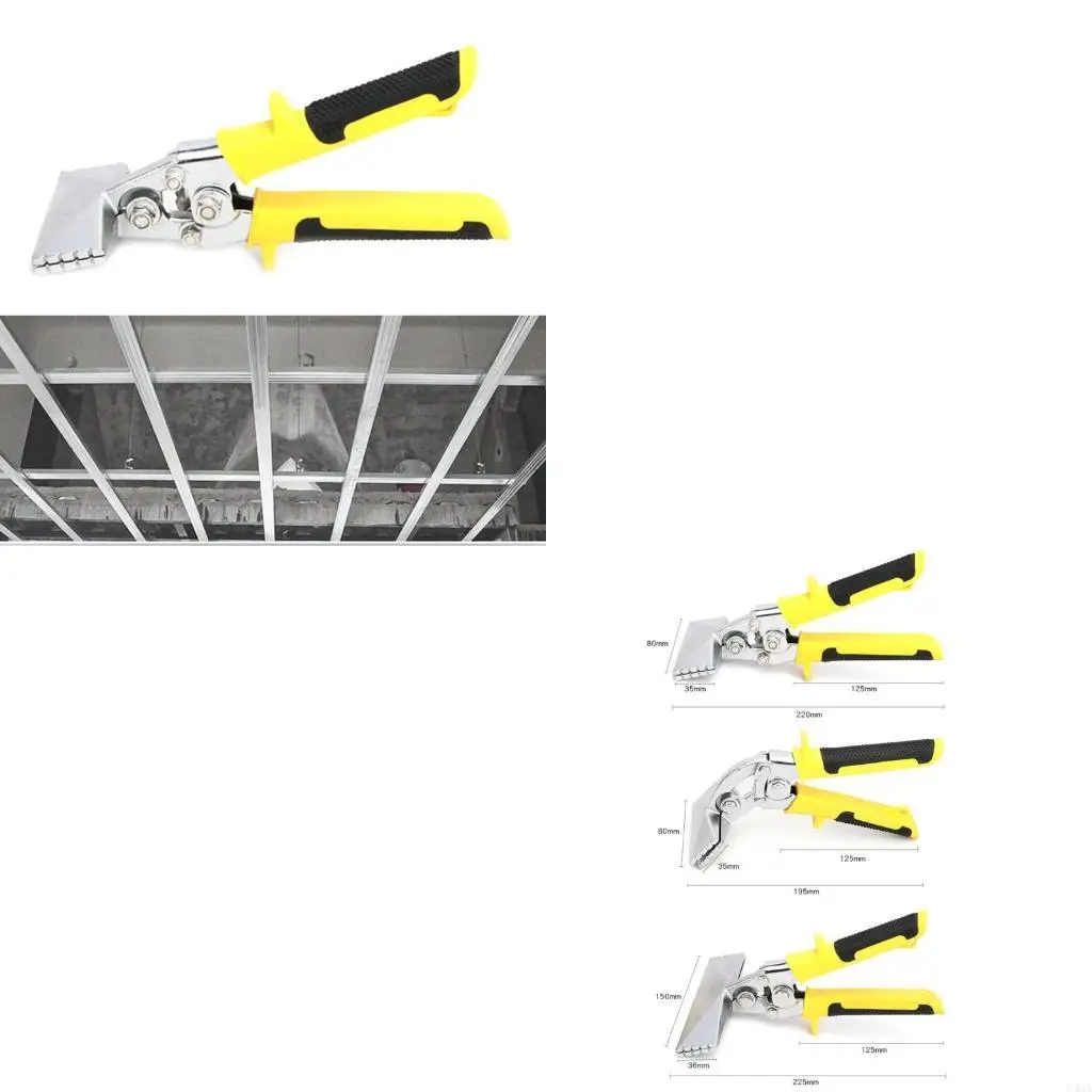 

Sheet Metal Bending Pliers Crimping Tool Hand Seamer Wide Jaw Straight Elbow Multitool