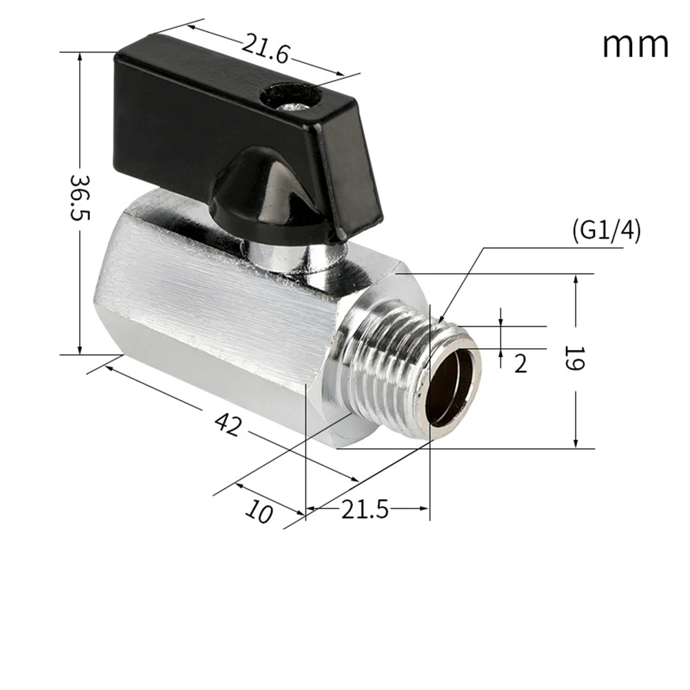 1/4 Inch Ball Valve Air Compressor Valve Easy To Maintain Not Limited By Installation Direction For Oil Systems