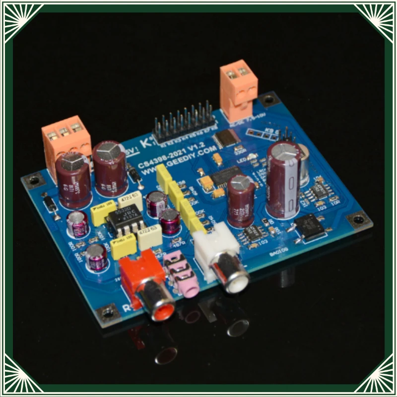2021 soft control version CS4398 DAC decoder I2S 24bit 192K supports DSD64/128