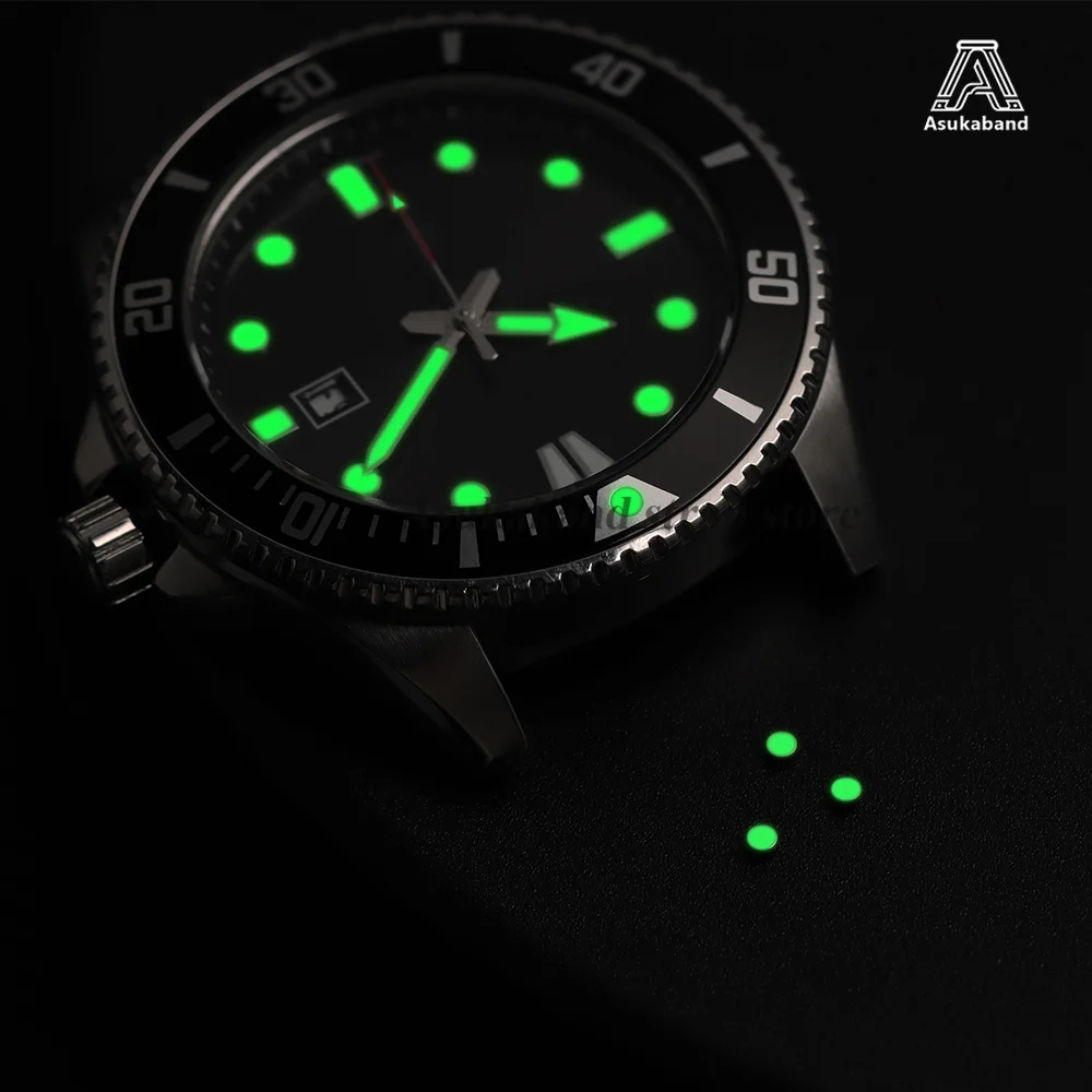 White Beads 1/2pcs Green Luminous Pip Watch Bezel Insert 12 O’Clock Lume Pearl Dot Mod Parts for Omega Replace Spare Accessories