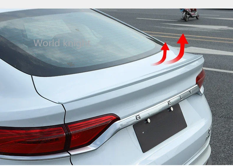 For Geely Tugella Xingyue FY11 2019 2020 2021 ABS Plastic Forging Carbon Fiber Rear Trunk Wing Tail Car Body Kit Accessories