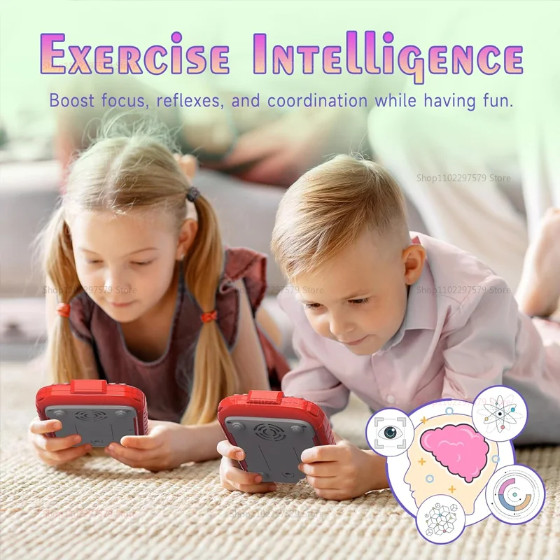 Electronic Music Rhythm Game Machine Kids Handheld Game Fast Press Push Game Puzzle Game With Music And Light Toys For Boy Girl