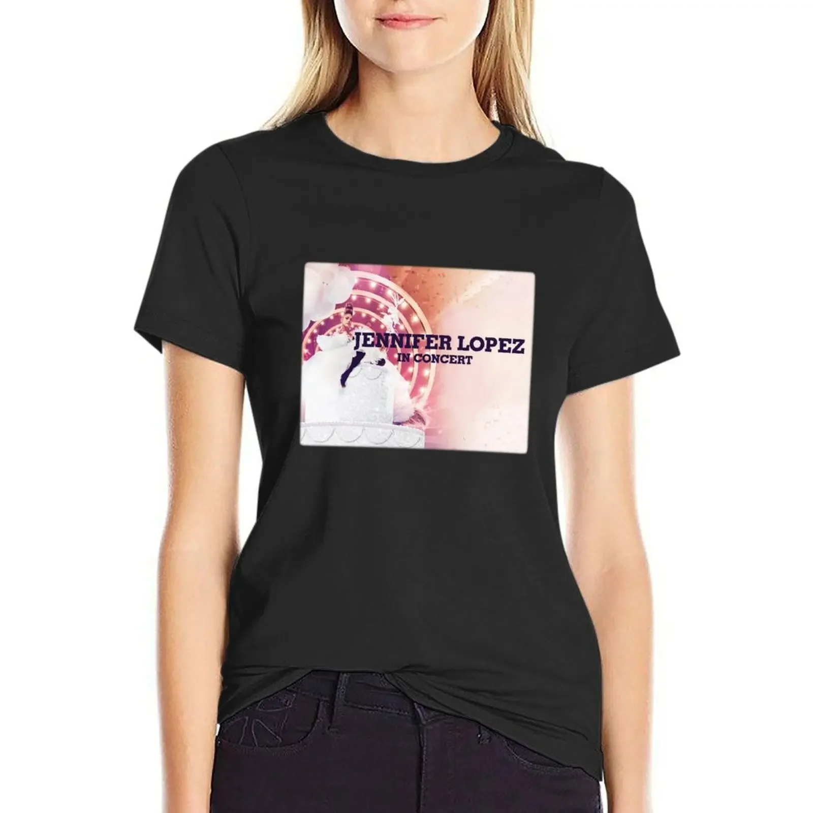

JENNIFER LOPEZ TOUR 2019 T-Shirt summer clothes heavyweights animal print shirt for girls Woman clothing