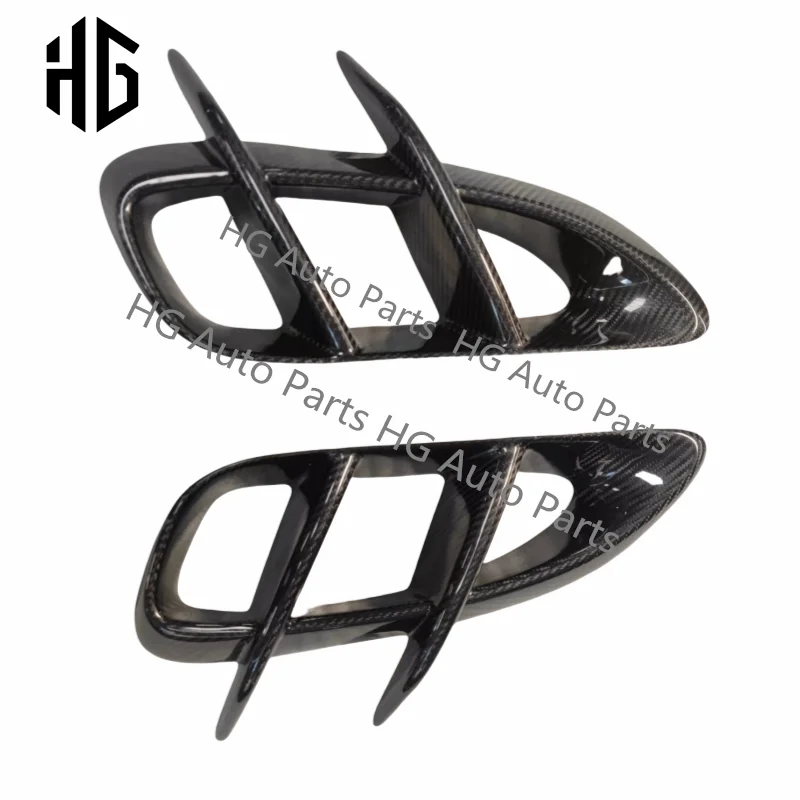 718 Carbon Fiber Side Vents Air Intake Trim Car Accessories For Porsche 718 Boxster Cayman Side Fender Air Vents Covers