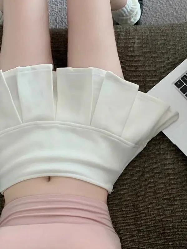 Sexy Low Waist American Style  Skirt Women's Summer 2026 New A-Line Skirt Anti-Light Sport Pure Desire Pleated Skirt