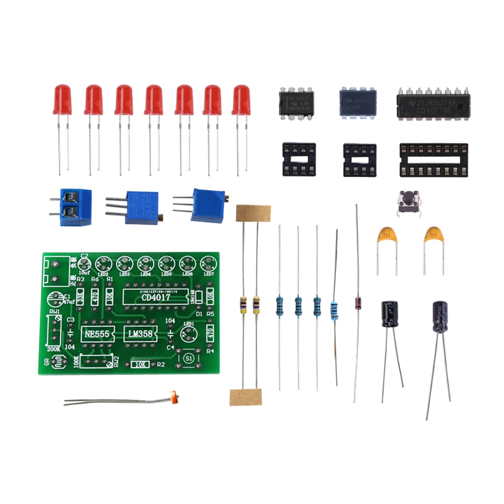 DIY LED Electronic Kit Controll Water Lamp Night Cycle Analog Circuit Component Soldering Project Practice Welding Learning