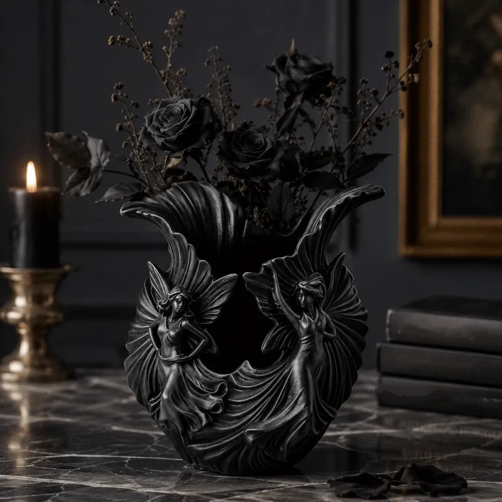 Decorations 3D Printed Storage Box Emboss Design Elf Pattern Pen Holder Multi-purpose Creative Vase Dressing Table