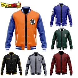 Anime Dragon Ball series Son Goku Jacket Loose Oversized Clothes Casual Men Baseball Clothes Street Coat Warm Fleece Jackets 