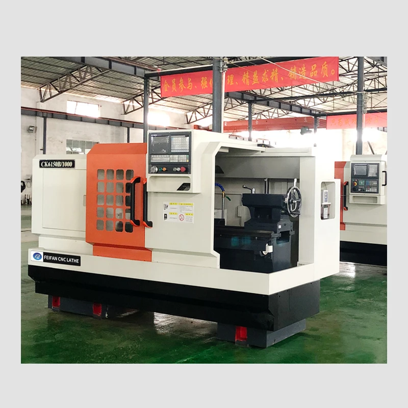 เครื่องกลึงโลหะ CNC เตียงแบน Ck6150จีน