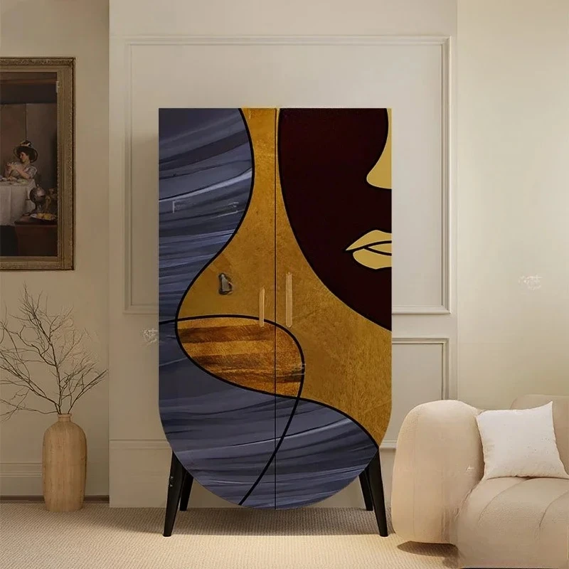 

Ретро спальня дом гостиная шкафчик из цельного дерева бесплатная установка сундука