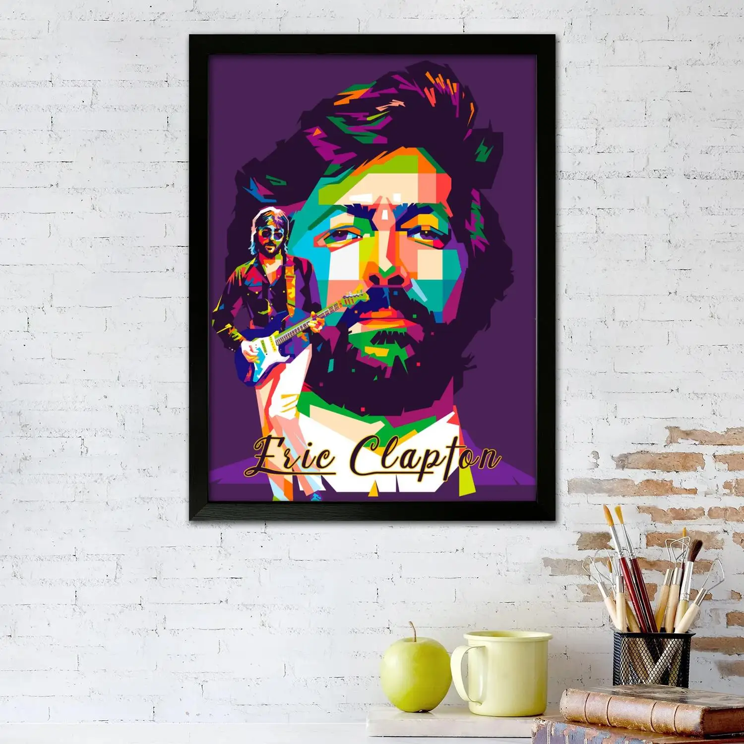 eric clapton Canvas Art Poster, Wall Art Picture Print, Modern Family Bedroom Decor Posters,Decorative painting