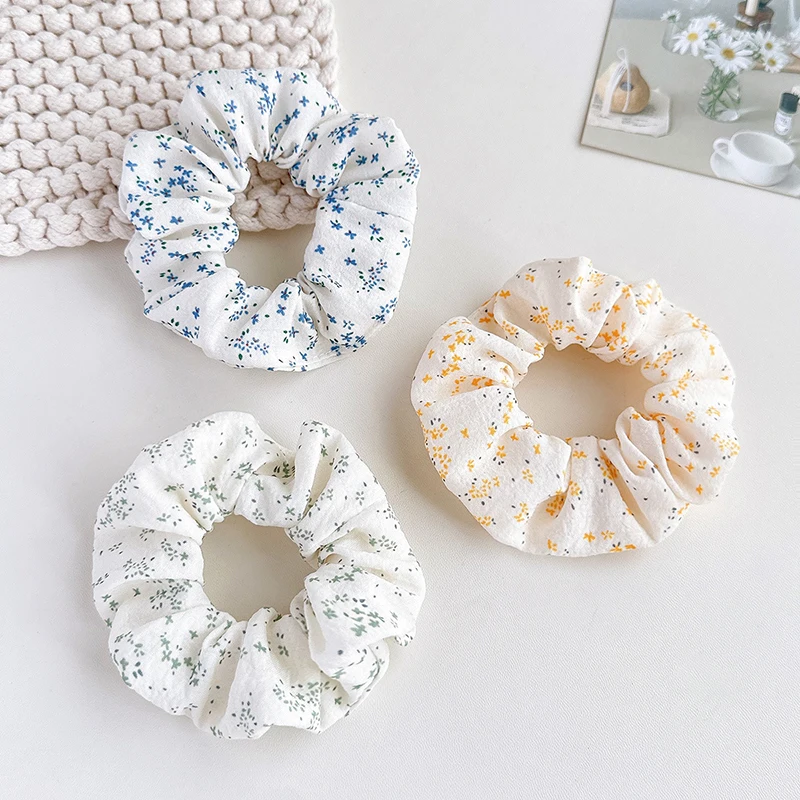 ربطة شعر من نسيج الزهور الصغيرة الطازجة والحلوة على الطراز الكوري، إكسسوار متعدد الاستخدامات ولطيف للفتيات #4