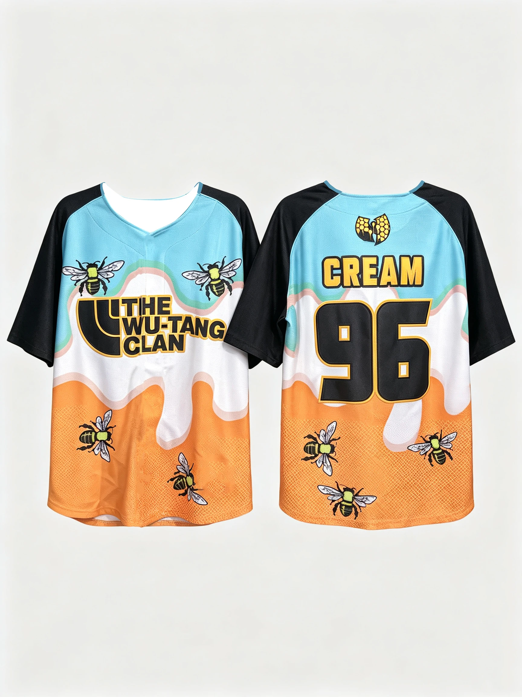 Wu-Tang Clan 2026 Limited Edition Retro Baseball T-Shirt mit 3D-Druckdesign Sommer Herren Sport Atmungsaktives Schnelltrocknendes T-Shirt – Detail 7