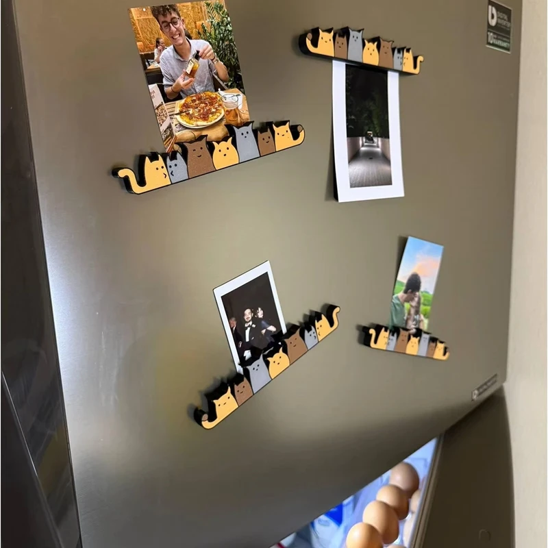 Cat Magnets Cute Refrigerator Magnetic Stickers Decor Home Decor For Photo Notes Appliance Mailbox Notes Dishwasher Locker