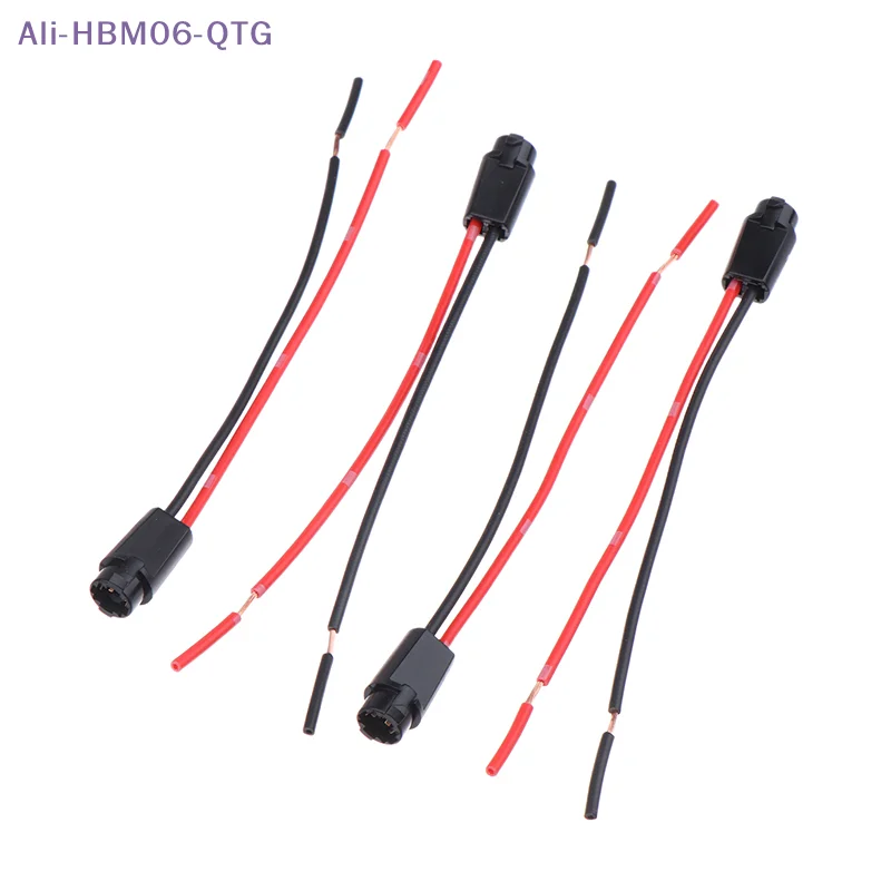 [New] 5Pcs T5 LED Bulb Holder Socket For 1.2W W3W Width Instrument Light Socket LED T5 Light Bulb Plug Extension Cables Harness