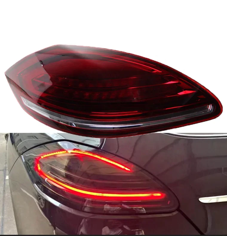 

Car Dark Smoke LED Rear Lamp Aftermarket Tail Turn SIgnal Light fits for Porsche Panamera 970 Tail Light Upgrade 2010-2013