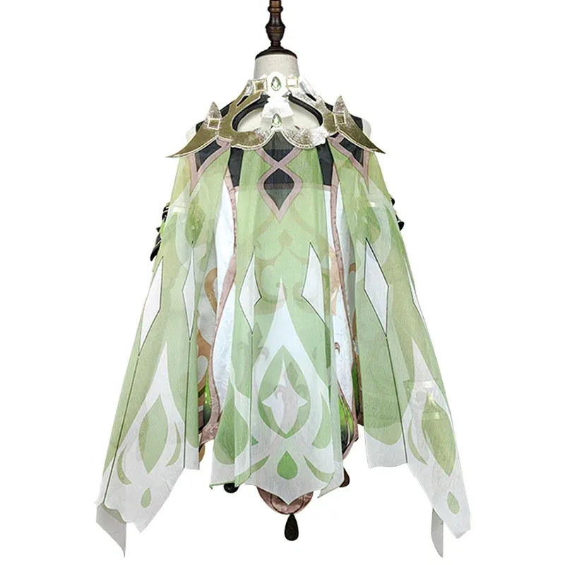 

CyNahida Genshin Косплей Игра Genshin Impact Nahida Lesser Lord Kusanali Косплей Костюм Платье Парик Костюмы на Хэллоуин для женщин