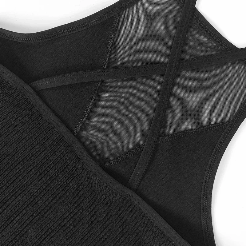 Sexy Mesh Camisole Crop Top Corset Seamless Backless Underwear Hot Fashion Women Casual Tank Top Bralette Adjustable Lingerie image 6