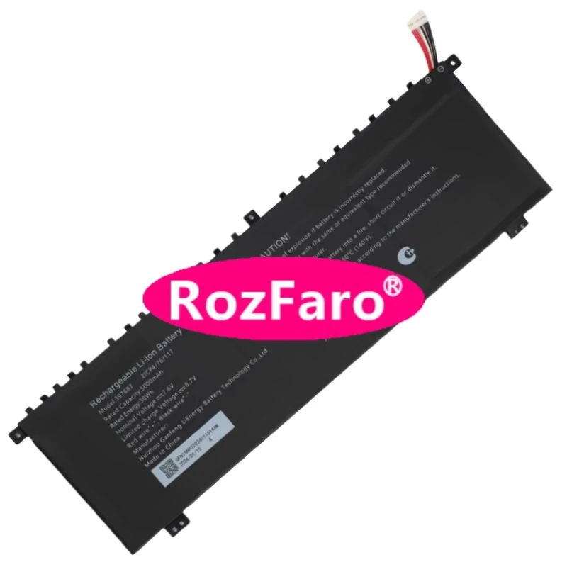 

RozFaro U3576127PV-2S1P 3976B7 5060245P Аккумулятор для ноутбука 7,6 В 38 Втч 5000 мАч для ноутбука Chuwi GemiBook Plus CWl620 15,6 дюйма