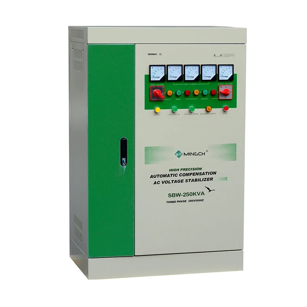 MINGCH 250Kva Sbw  Three Phase Automatic Voltage Stilizer 3 Phase 380V 480 Volt 250 KVA Regulator