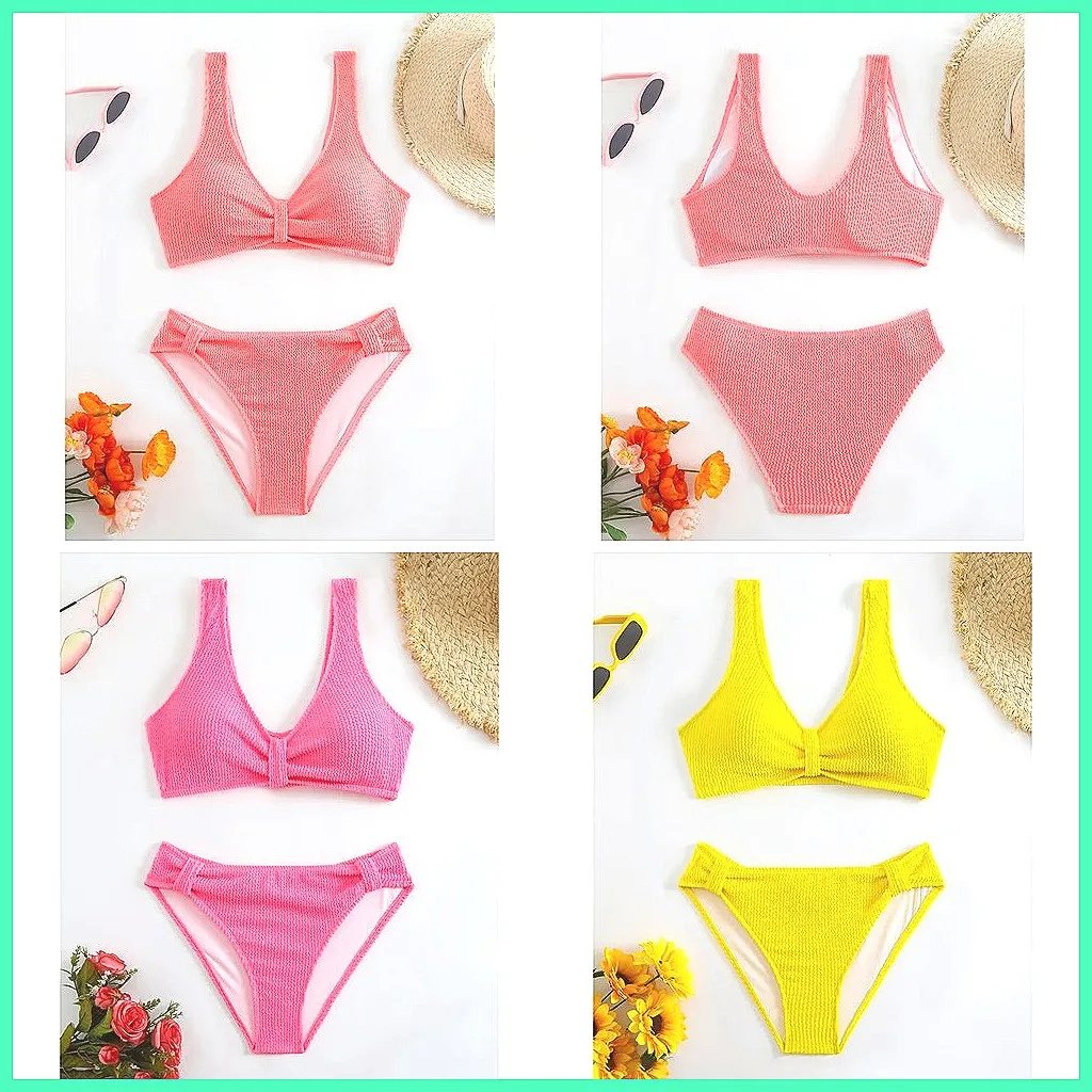 

Сексуальный бразильский комплект бикини для женщин, 10 цветов, купальник с высокой талией для пляжа и бассейна