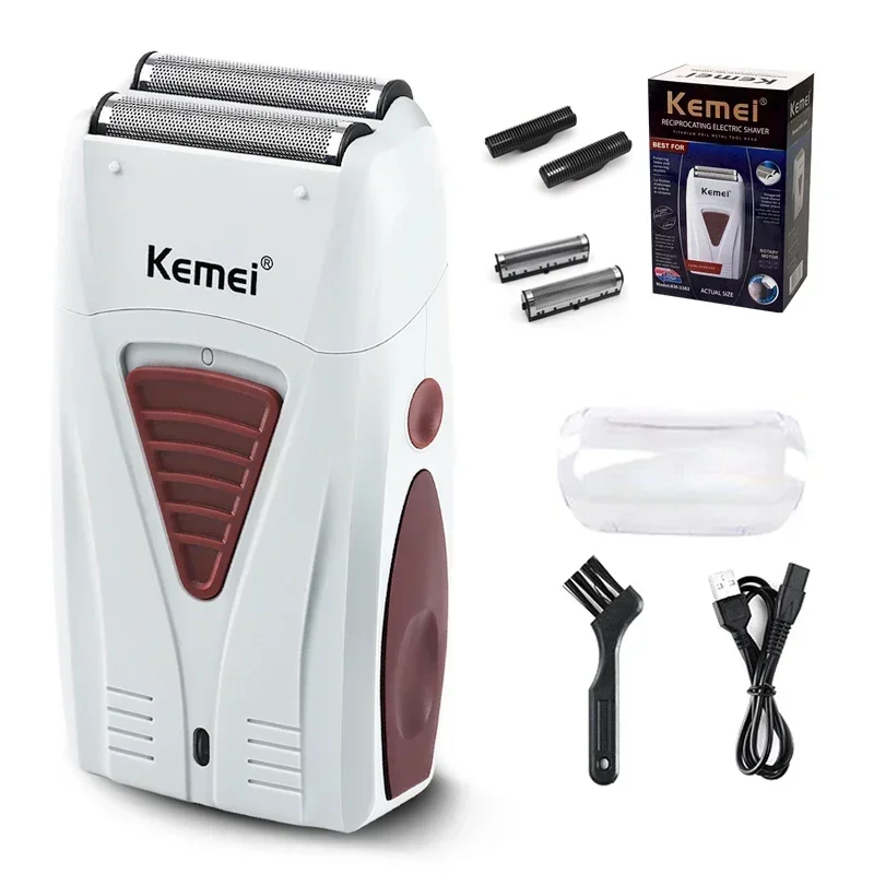 Kemei KM-3382 Men's Electric Shaver  USB Charging Shaving Machine Cordless Shaver Male Professional Hair Clipper Shaved Head