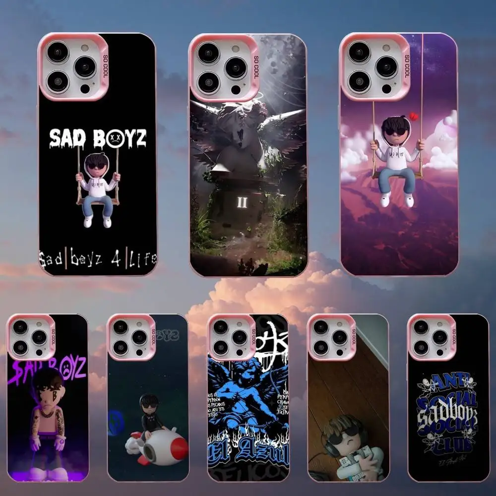 

J-Junior H Sad Boyz Phone Case For iPhone 16,15,14,13,12,11,Mini,Pro,SE,MAX Pink Matte Silicone Cover