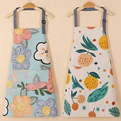 Fashionable Pure Cotton Fabric Thickened Dirt Resistant Breathable Kitchen And Household Work Clothes Apron