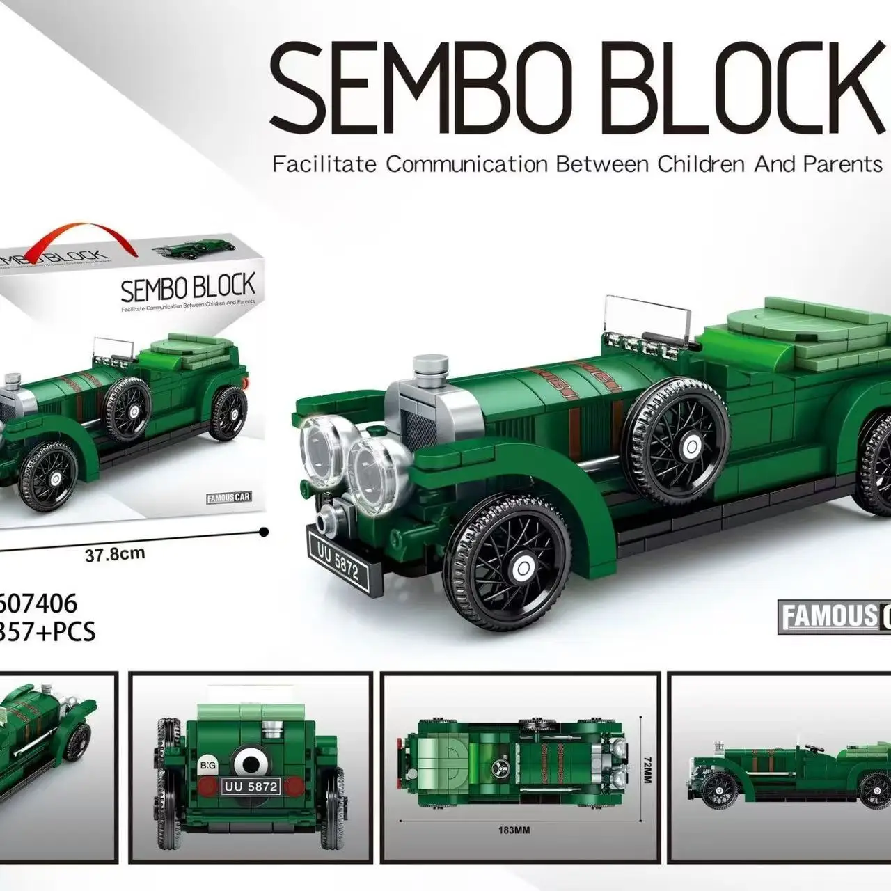 City Famous Speed Technical Sports Car Champions Supercar Model Assembly Building Block Classic Moc Vehicle Bricks Boy Toys Gift