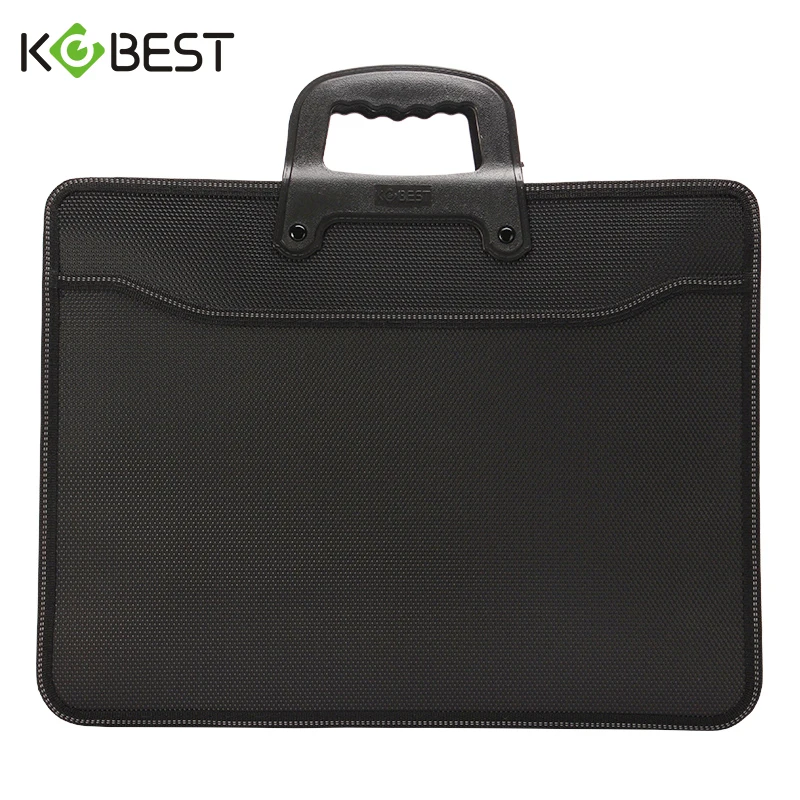 A4 Large Capacity Laptop Handbag Multi-layer Folder Meeting Storage Briefcase Hand Carry Office File Bag