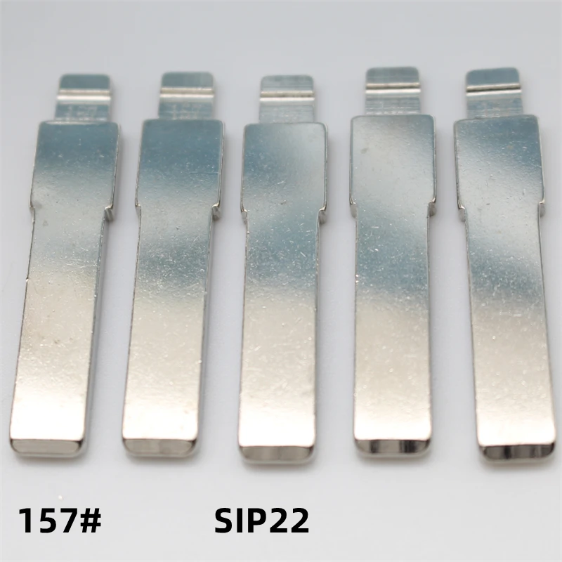 

FLYBETTTER OEM 50Pcs 157# SIP22 Metal Blank Uncut Remote Key Blade For Fiat For Keydiy KD Xhorse VVDI JMD