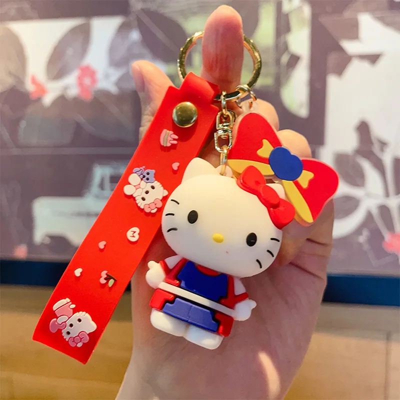 MINISO Cute Cartoon Anime Sanrio Keychain Pendant Keychain Car Keychain Mobile Bag Hanging Accessories Children\'s Toys Gifts