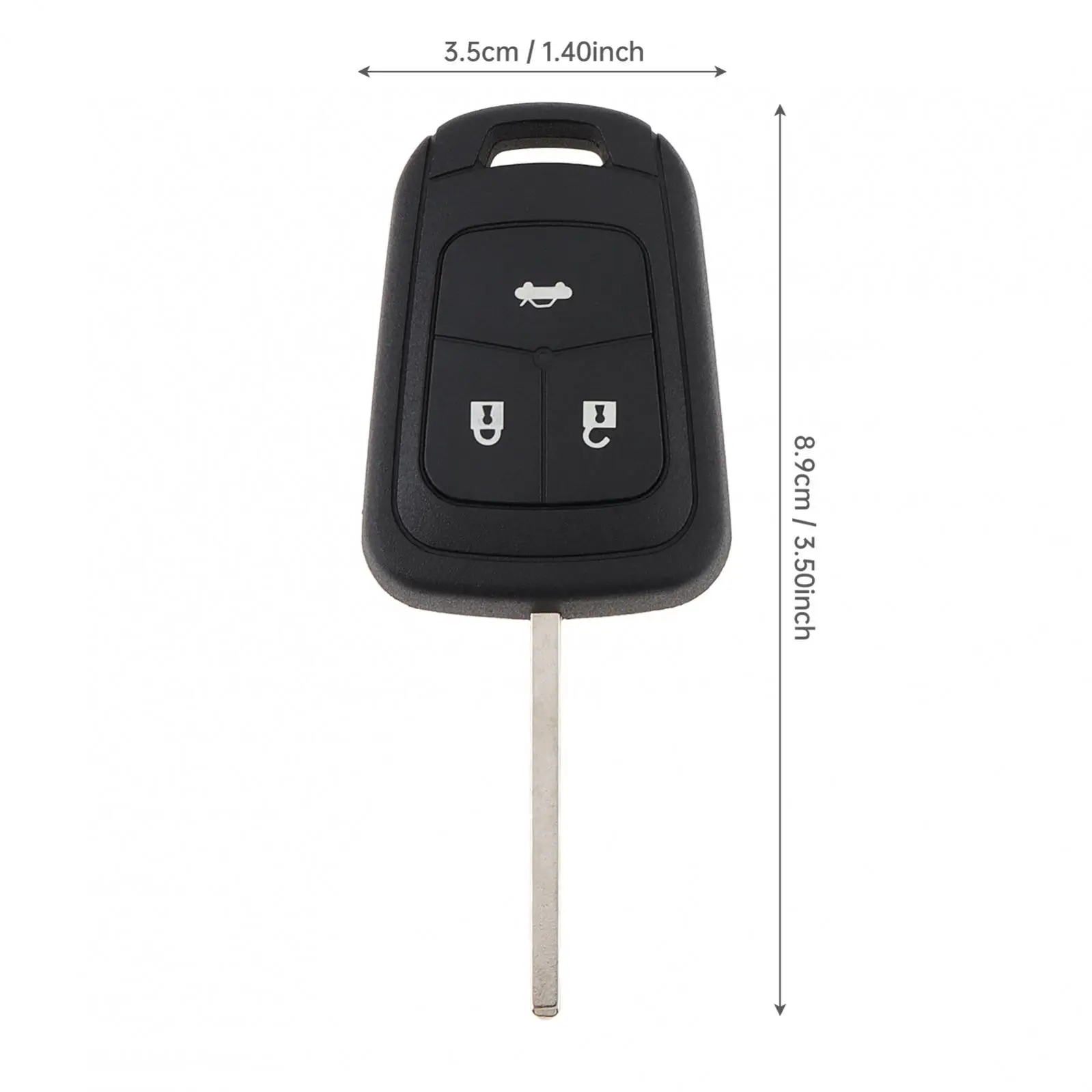 2 / 3 Buttons Replacement Key Fob Cover Case Fit for Chevrolet / Opel / Cruze with HU100 Key Blade