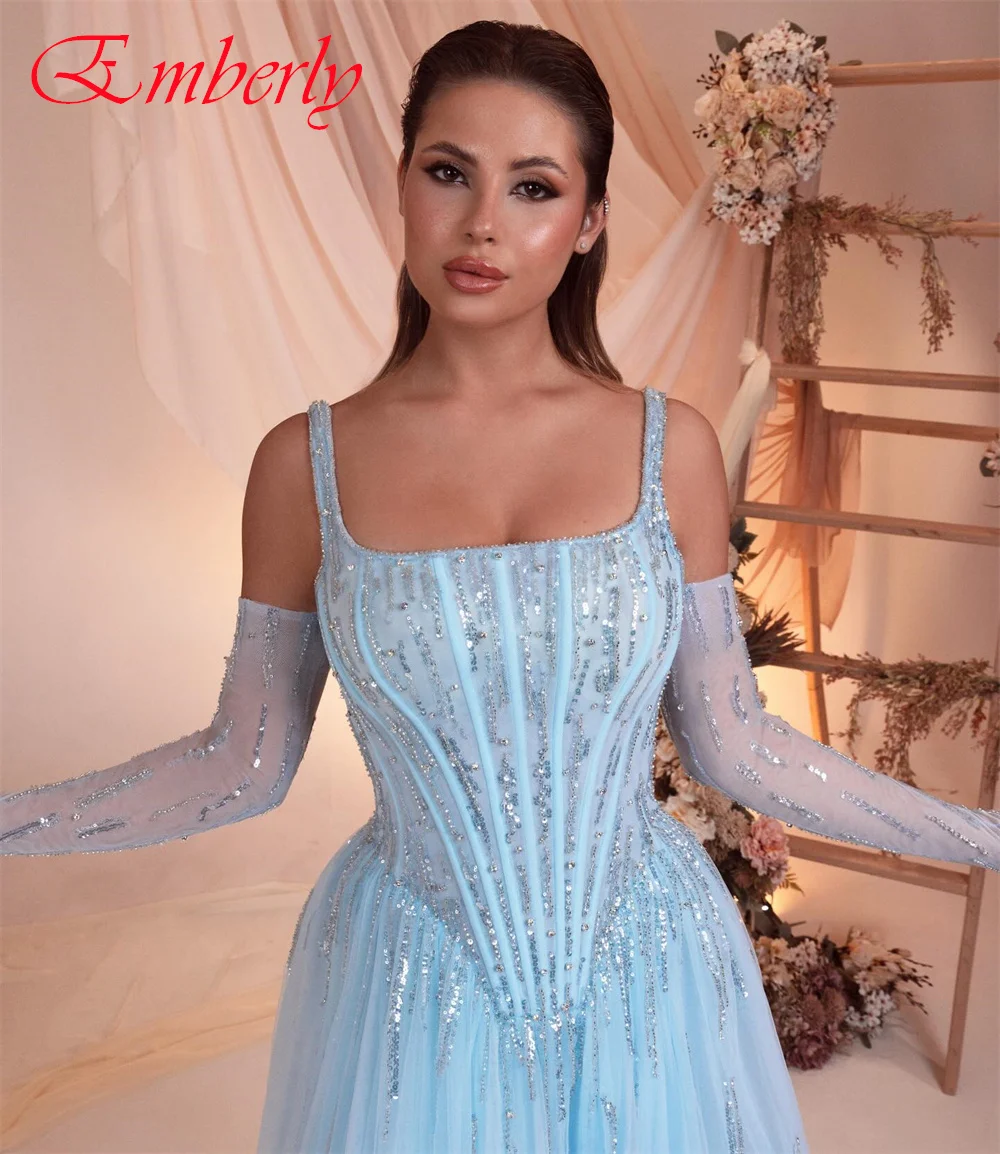 فستان سهرة رائع مخصص من الأورجانزا على شكل حرف a فساتين حفلة موسيقية فاخرة مطرزة عالية الجودة للمناسبات الخاصة