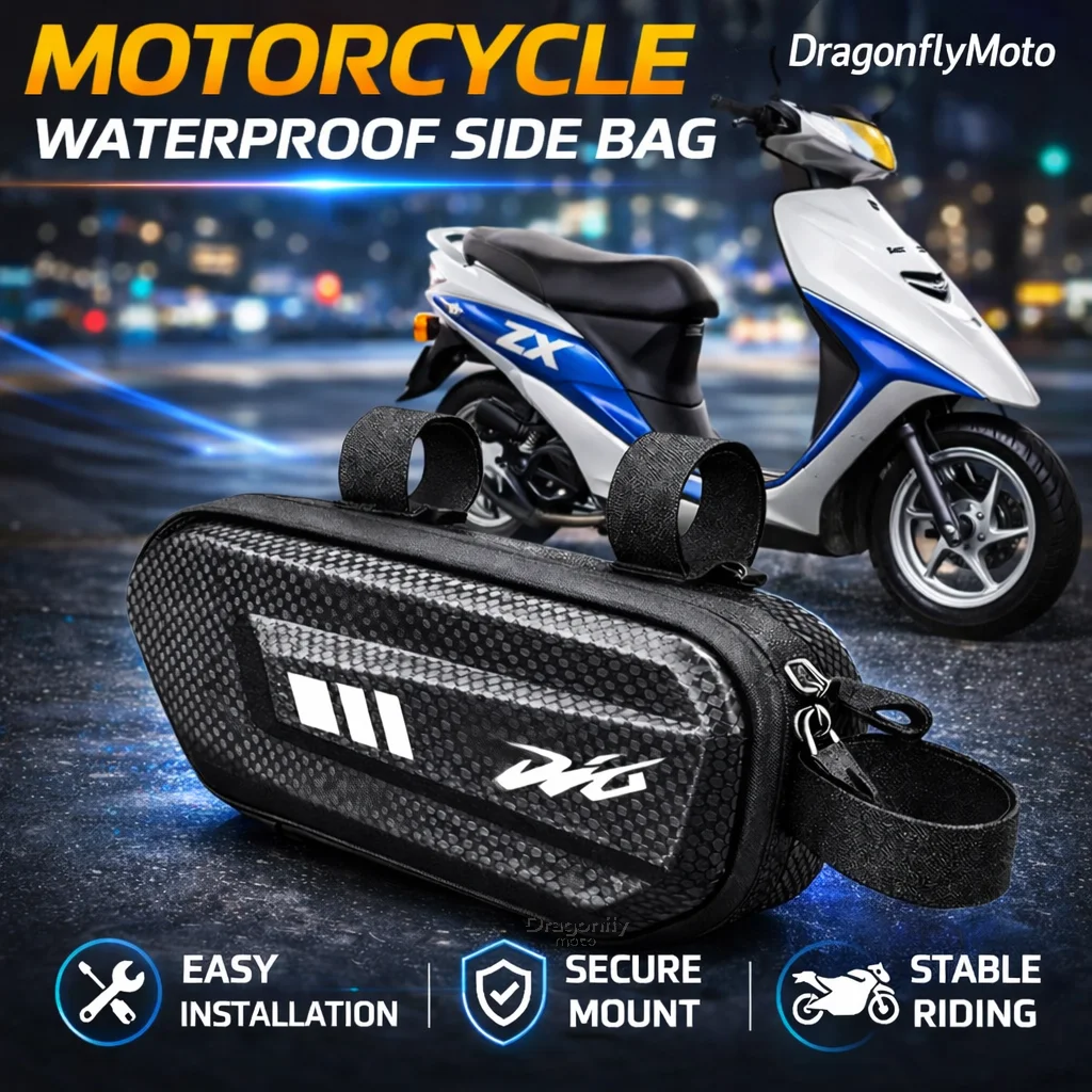

Водонепроницаемая боковая сумка большой вместимости для мотоциклов Honda Dio 50 ZX50 DJ-1 DJ-1RR AF19 AF18 SR AF20 ZX AF25 AF27 AF28 AF34 AF35