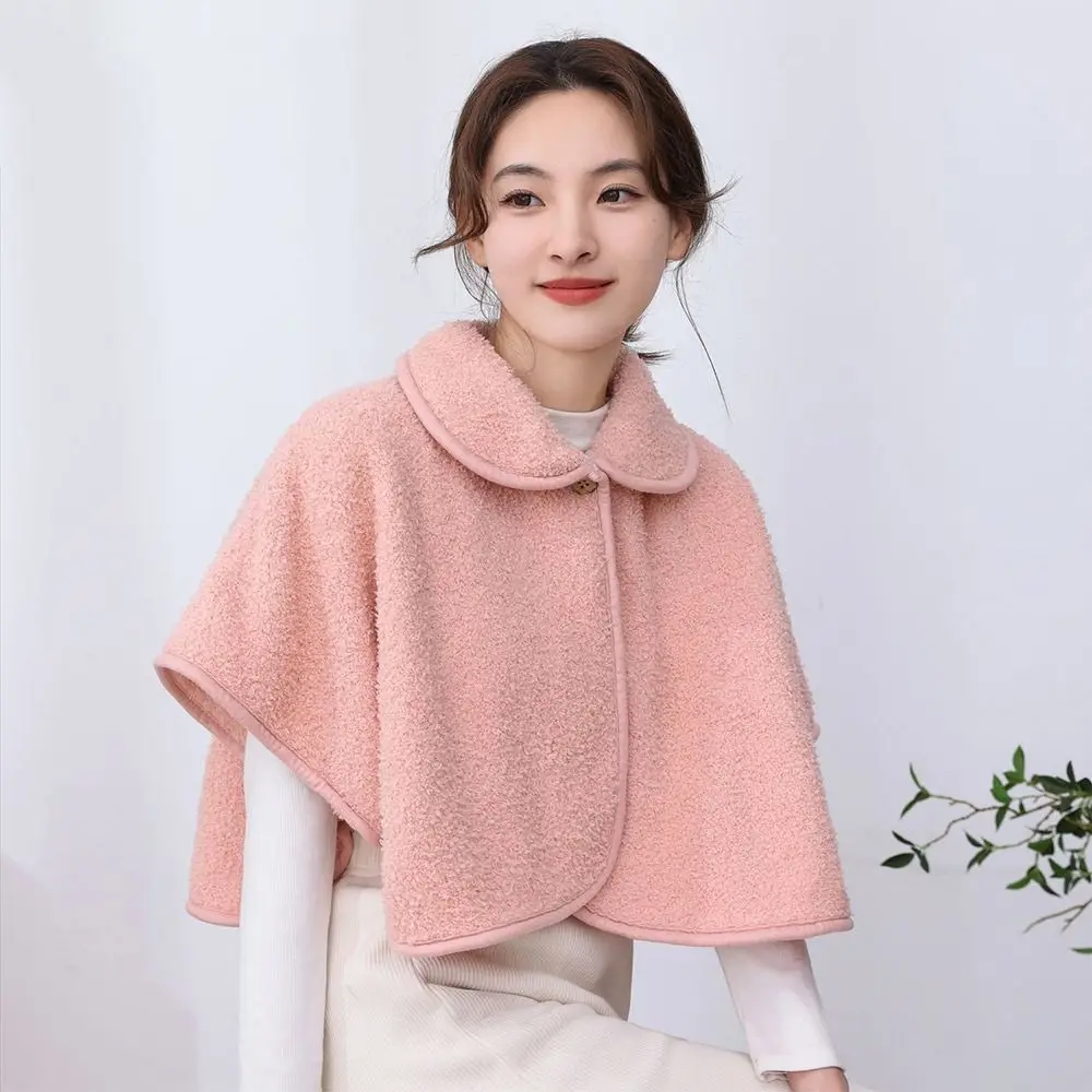 شال مريح ناعم من القطيفة بياقة كاذبة دافئة للخريف والشتاء وشاح حماية للعمود الفقري العنقي للنساء والفتيات #1