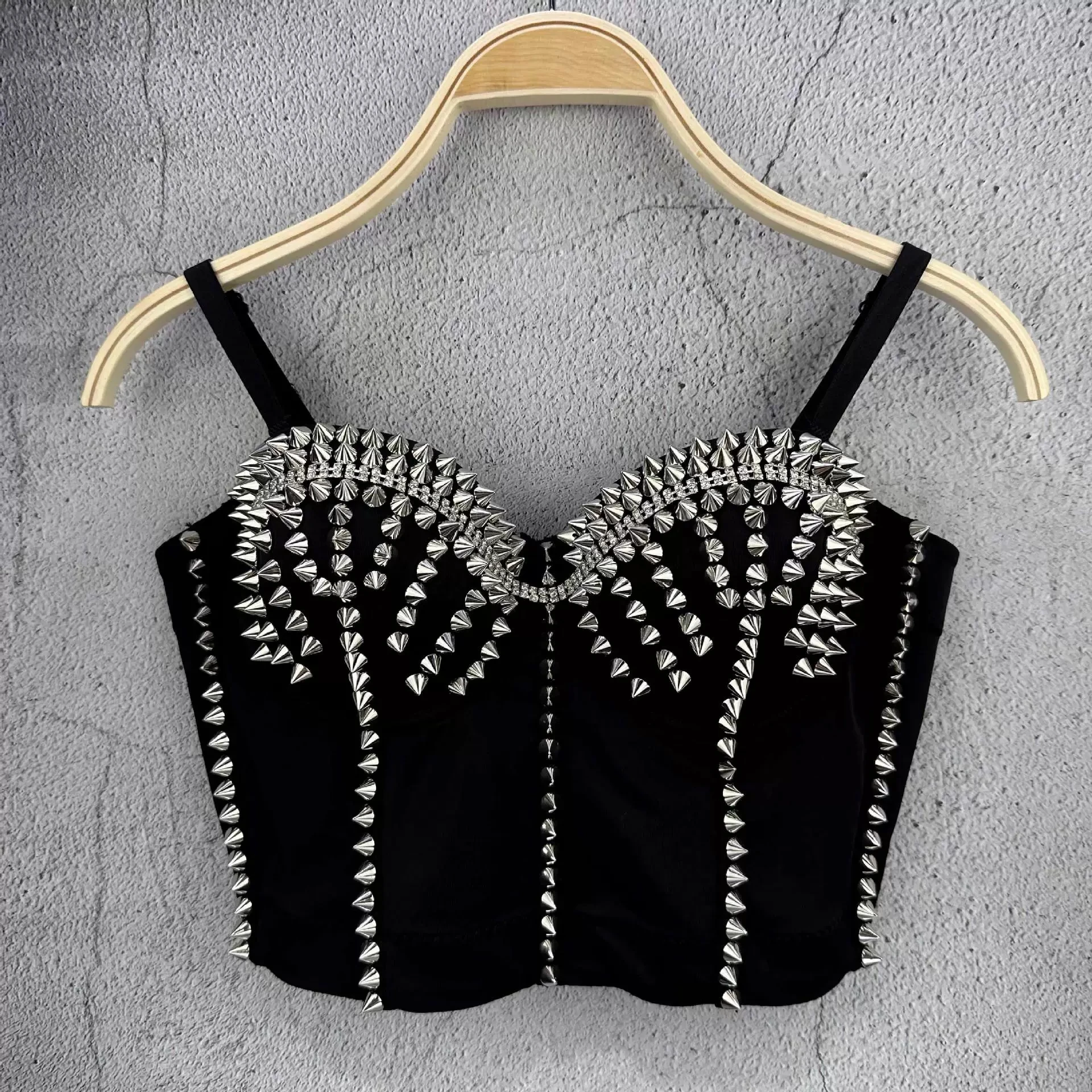 

Одежда для выступлений ручной работы, дизайн верхней одежды, ниша, конус для горячих девушек, небольшой жилет, внутренний топ-GZNY031