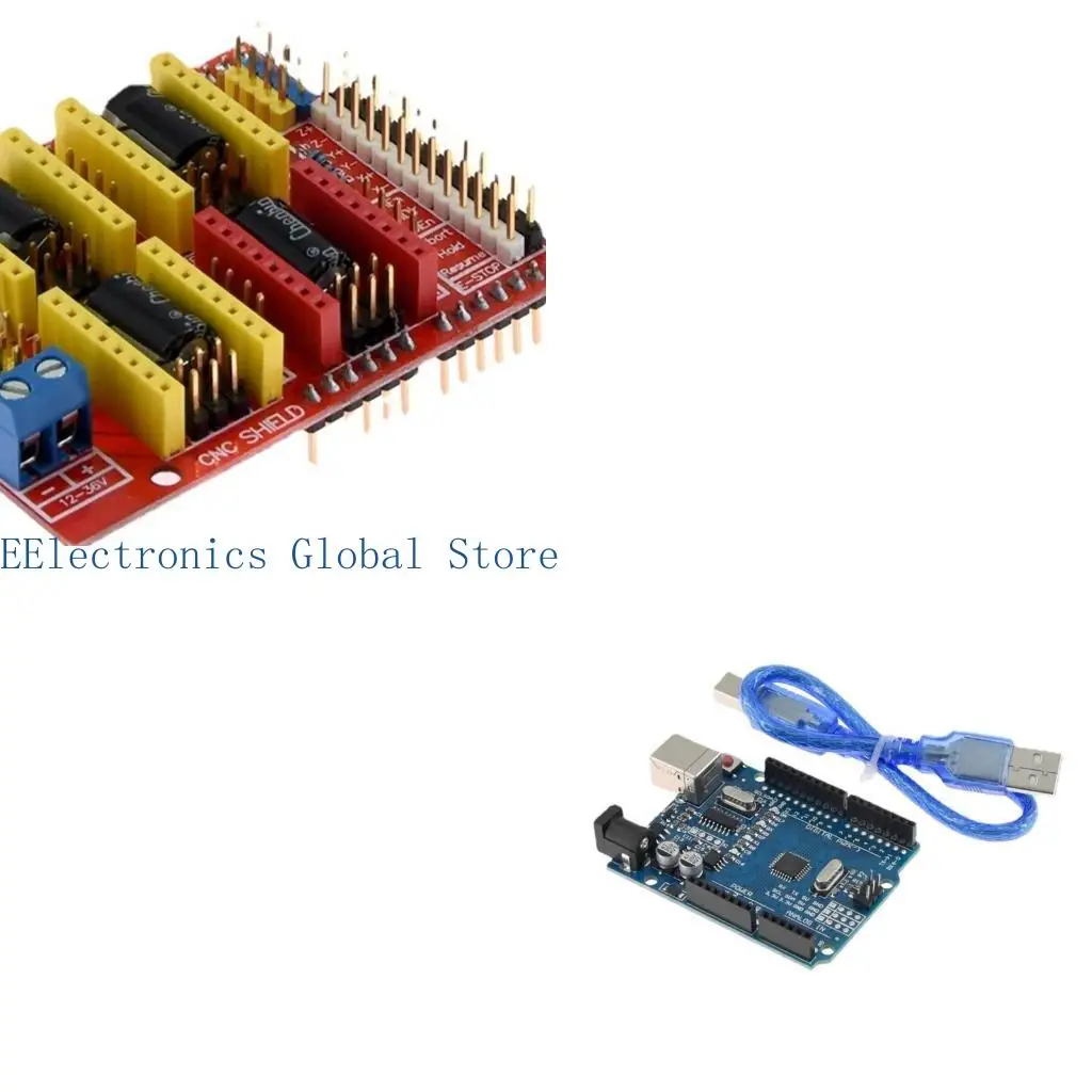 

462B Professional 3D Printer CNC-Shield Expansion Board V3.0 Engraving Board A4988 + Stepper Motor Driver Nema17