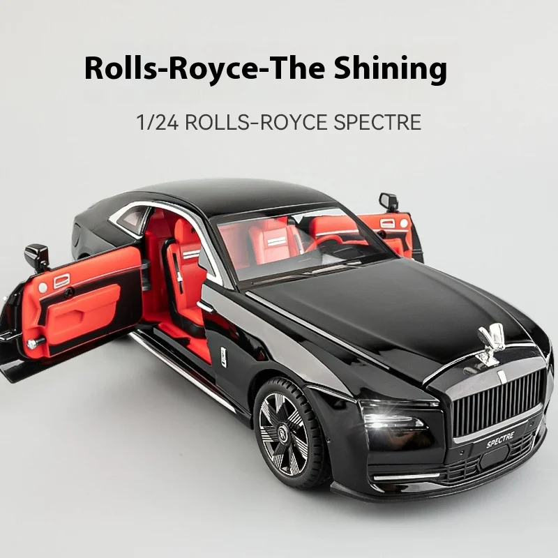 

1:24 модель игрушечного автомобиля из блестящего сплава Rolls-Royce, лучшая коллекция для любителей транспортных средств, подарки на Рождество/день рождения
