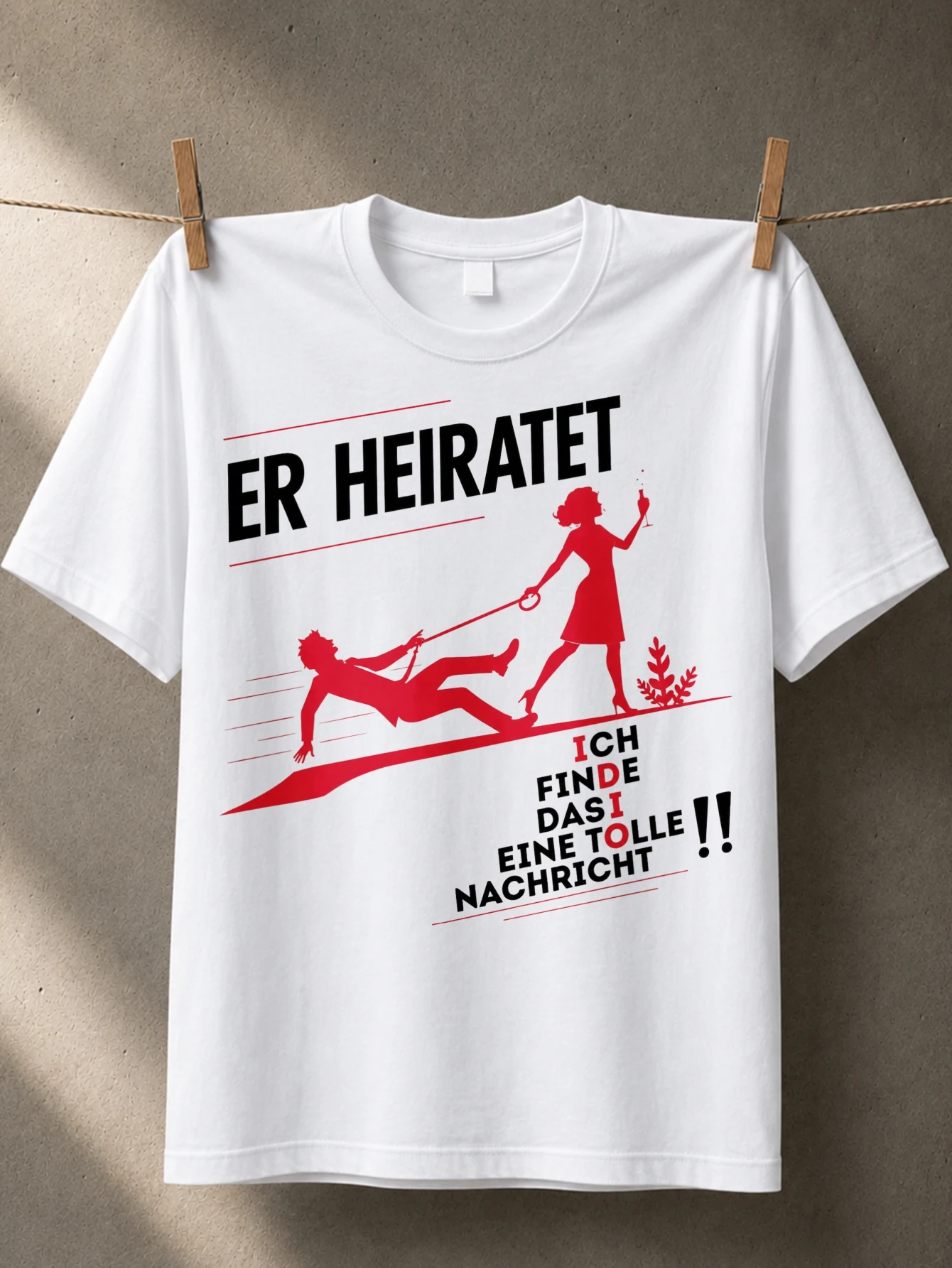 Men Grooming Quotes Short - Er Heiratet with red bride and
